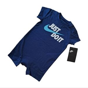 Nike Baby Romper NWT Size 6M Blue Void